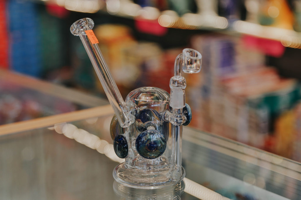 glass bubbler from from Bear Necessities Smoke Shops
